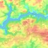Mapa topográfico Kersaux, altitud, relieve