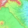 Mapa topográfico Cemoro Lawang, altitud, relieve