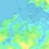 Mapa topográfico Kervarin, altitud, relieve