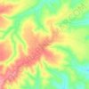 Mapa topográfico Nyantakara, altitud, relieve