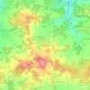 Mapa topográfico Les Renardières, altitud, relieve