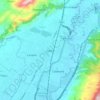 Mapa topográfico Cajicá, altitud, relieve