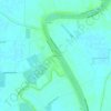 Mapa topográfico Clarksburg, altitud, relieve