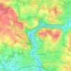 Mapa topográfico La Bergerie, altitud, relieve