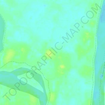 Mapa topográfico Playon El Paraiso, altitud, relieve