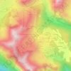 Mapa topográfico Les Molliettes, altitud, relieve