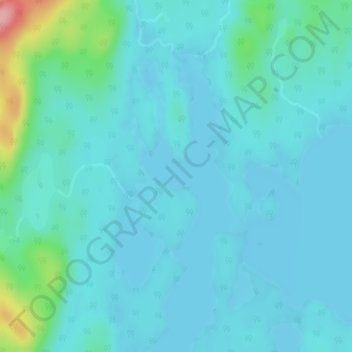 Mapa topográfico Lac Brûle-Neige, altitud, relieve
