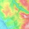Mapa topográfico Les Charmes, altitud, relieve