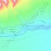 Mapa topográfico Blanco Encalada, altitud, relieve