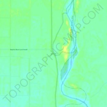 Mapa topográfico Jacinto, altitud, relieve