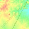 Mapa topográfico Badme, altitud, relieve