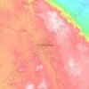 Mapa topográfico Sumbawanga, altitud, relieve