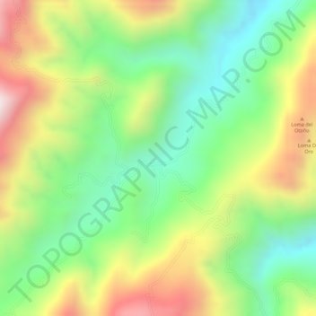 Mapa topográfico AIPECITO, altitud, relieve