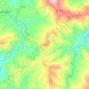 Mapa topográfico Datakan, altitud, relieve