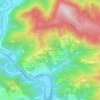 Mapa topográfico Gignano di Brancoli, altitud, relieve