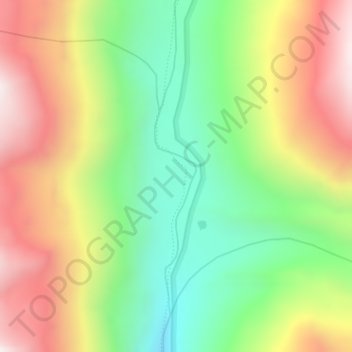 Mapa topográfico Shamshi Thach, altitud, relieve