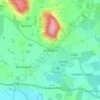 Mapa topográfico Credenhill, altitud, relieve