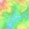 Mapa topográfico Le Sépey, altitud, relieve
