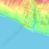 Mapa topográfico Ruisseau-Leblanc, altitud, relieve
