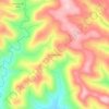 Mapa topográfico Linha Andréis, altitud, relieve