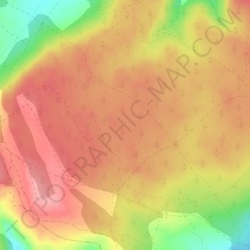 Mapa topográfico Pinar Ciego, altitud, relieve