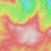 Mapa topográfico San Juan Ridge, altitud, relieve
