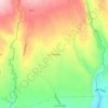 Mapa topográfico Las Tumbas, altitud, relieve