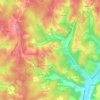 Mapa topográfico Le Greil, altitud, relieve