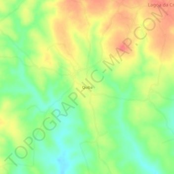 Mapa topográfico Quiba, altitud, relieve