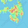 Mapa topográfico North Cotabato, altitud, relieve