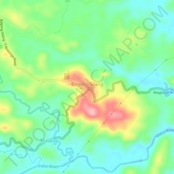 Mapa topográfico Bagong Silang I, altitud, relieve