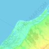 Mapa topográfico Labac, altitud, relieve