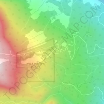 Mapa topográfico Forbidden Plateau, altitud, relieve