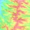 Mapa topográfico Le Touarnet, altitud, relieve