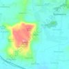 Mapa topográfico Pesalakan, altitud, relieve