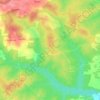 Mapa topográfico Le Cherpe, altitud, relieve