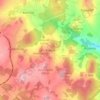Mapa topográfico Krebes, altitud, relieve