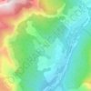 Mapa topográfico La Combe, altitud, relieve
