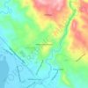 Mapa topográfico Dalawang Kawayan, altitud, relieve