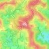 Mapa topográfico Les Garennes, altitud, relieve