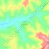 Mapa topográfico Brasília Paulista, altitud, relieve