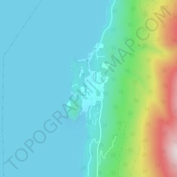 Mapa topográfico Riondel, altitud, relieve
