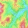 Mapa topográfico La Gayire, altitud, relieve