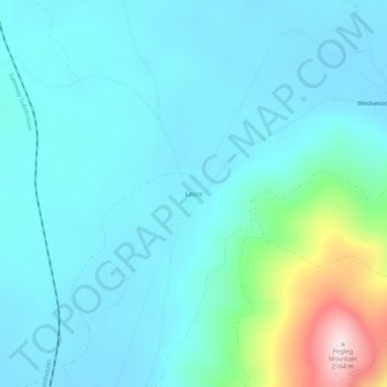 Mapa topográfico Lasco, altitud, relieve