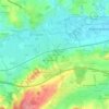 Mapa topográfico Unterhausmehring, altitud, relieve