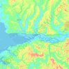 Mapa topográfico Aberdeen, altitud, relieve