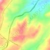 Mapa topográfico Puente Boyacá, altitud, relieve