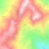 Mapa topográfico Dapa, altitud, relieve