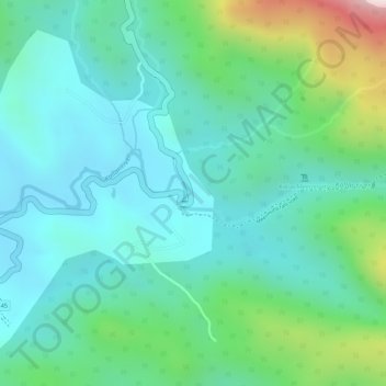 Mapa topográfico Kallar, altitud, relieve