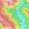 Mapa topográfico Tiecs, altitud, relieve
